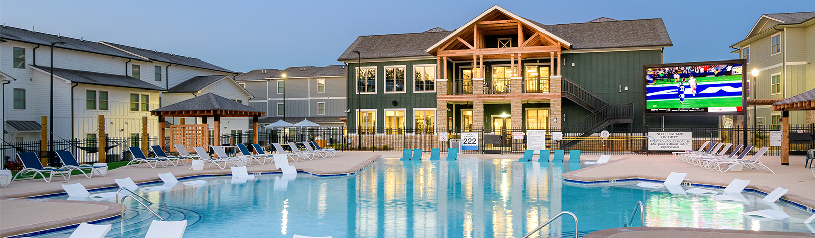 Resort style pool